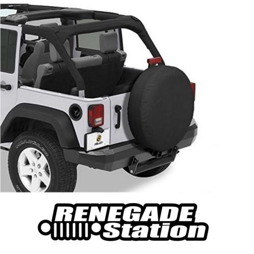 Jeep Wrangler JK Radhülle Reserveradhülle Ersatzradhülle Black Denim 33'' x 13'' 07-18