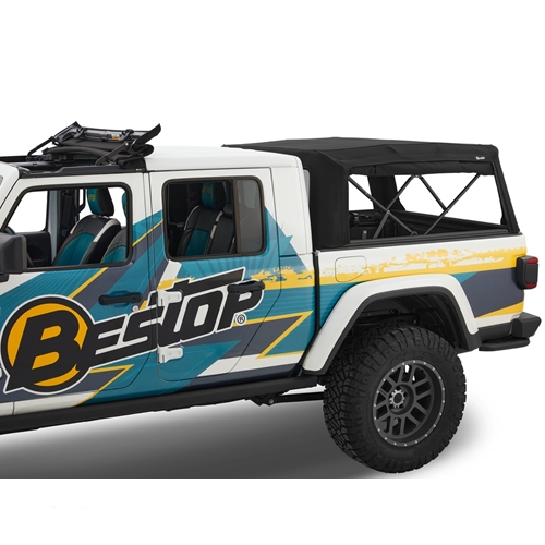 Jeep Gladiator JT Supertop Ladefläche mit getönten Scheiben Black Diamond Bestop 19-