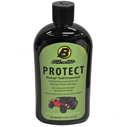 Jeep CJ Wrangler YJ TJ JK JL Verdeck Oberflächen Schutz für Black Twill Softtop Bestop 76-