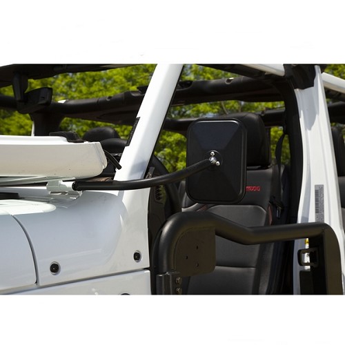 Jeep Wrangler JL Satz Trail Spiegel Außenspiegel rechteckig schwarz strukturiert 18-