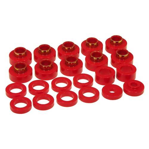 Jeep CJ CJ5 CJ7 Bodyauflage Karosserieauflage Set Auflage Gummis Karosserie Standard rot Prothane 80-86