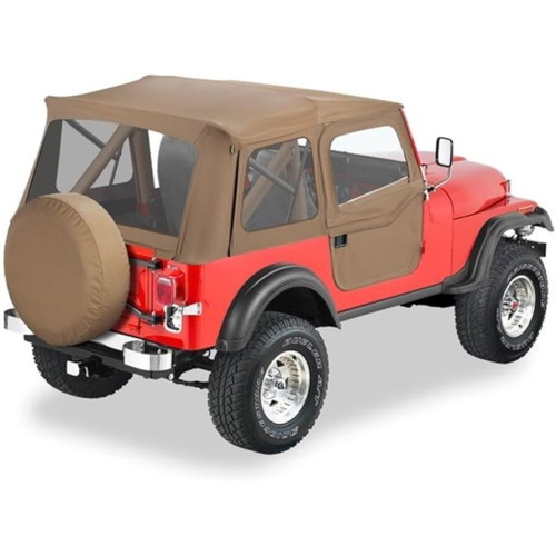 Jeep Wrangler YJ Classic Supertop Softtop Verdeck Tan Denim 87-95