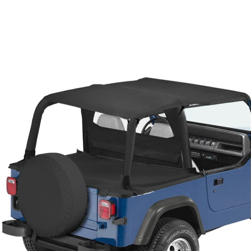 Jeep Wrangler YJ Duster Deck Cover Abdeckung Heckabdeckung Black Denim Bestop 92-95