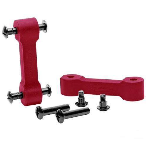 Jeep Wrangler JK Polyurethan Verschluss Gummi Haube Haubengummi 2er Set rot Daystar 07-18