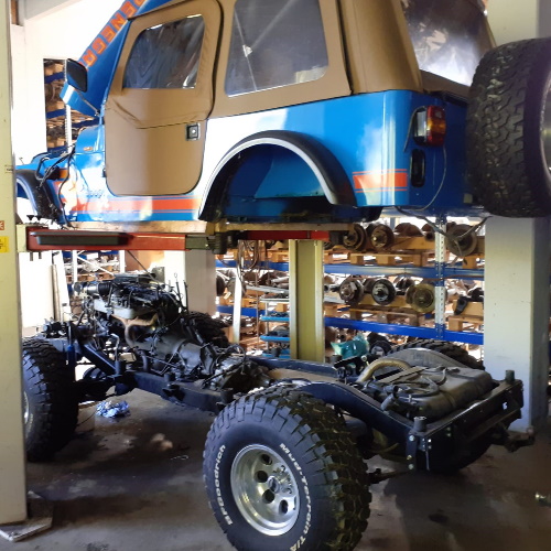 Jeep Wrangler YJ 2,5 4,0 ltr. Rahmen 87-95