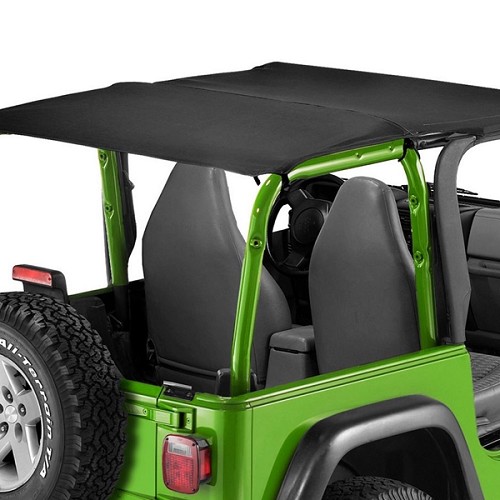 Jeep Wrangler TJ Header Bikini Top Safari Style Black Diamond Bestop 03-06