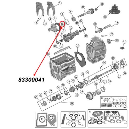 Jeep CJ Simmerring Eingang SR4 Schaltgetriebe 80-83