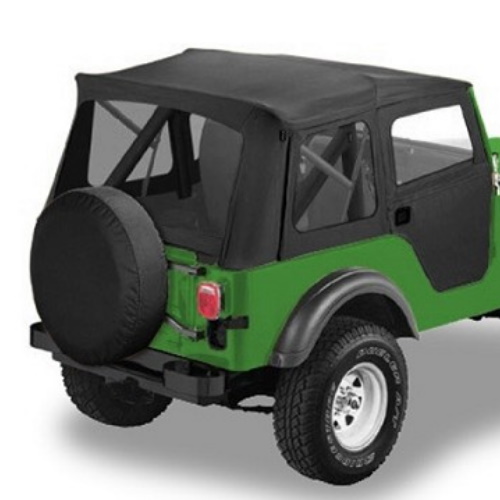Jeep CJ5 Supertop Softtop Verdeck incl. teilbare Türen Black Crush Denim Bestop 55-75