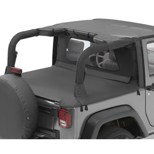 Jeep Wrangler JK 2türer Duster Deck Cover Abdeckung Kofferraum schwarz 07-16