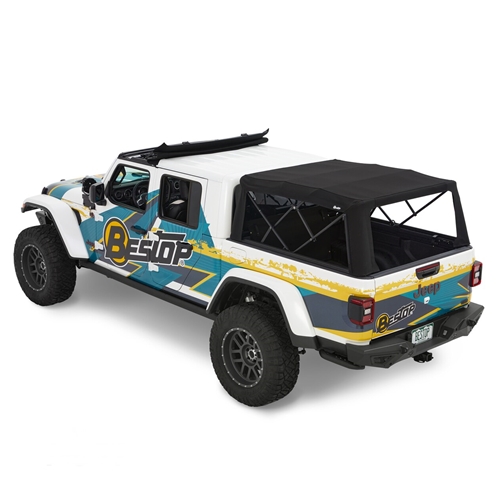 Jeep Gladiator JT Supertop Ladefläche mit getönten Scheiben Black Diamond Bestop 19-