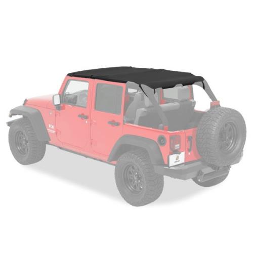 Jeep Wrangler JK 4türer Safari Bikini Top Cable-Style Black Diamond Bestop 10-18