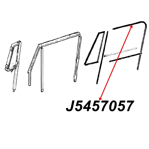 Jeep Wrangler YJ Dichtung Fensterführung Türscheibe Vollstahltüren 87-95