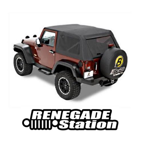 Jeep Wrangler JK 2türer Classic Trektop Verdeck Softtop Black Diamond Bestop 07-16