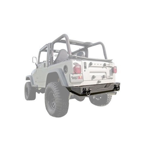 Jeep CJ XHD Modul Stoßstange Stoßfänger hinten schwarz strukturiert 76-86