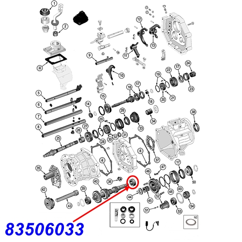 Jeep Wrangler YJ Schaltgabel 3. & 4. Gang AX15 Schaltgetriebe Bj. 88-95