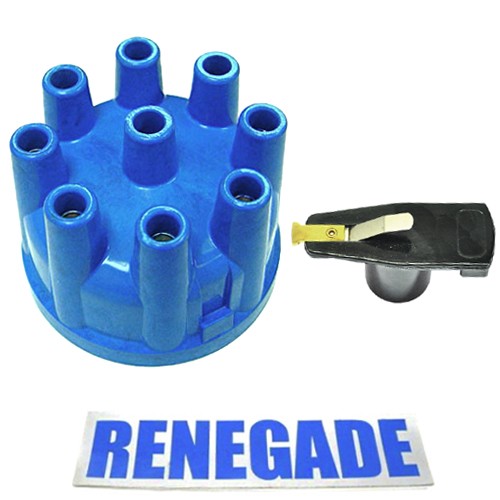 Jeep CJ 4,9 & 5,9 ltr. Verteilerkappe + Verteilerfinger Set