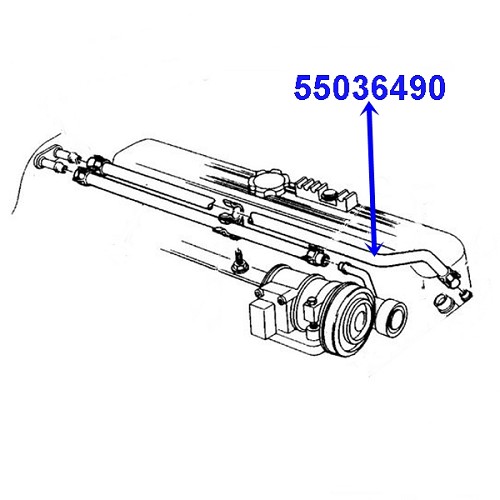Jeep Grand Cherokee ZJ ZG 4,0 ltr. Heizungsschlauch HVAC Sch