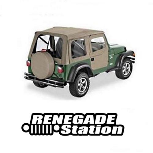 Jeep Wrangler TJ Supertop Softtop Verdeck inkl. teilbare Türen Dark TAN Denim Bestop 96-06 -SONDERPOSTEN!-