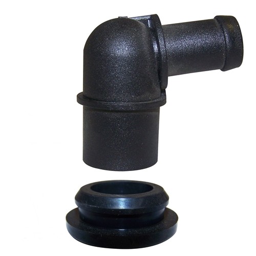Jeep CJ Wrangler YJ SJ & J-Serie 4,2 ltr. PCV Winkelstück mit Gummi Ventildeckel PCV Ventil 81-90