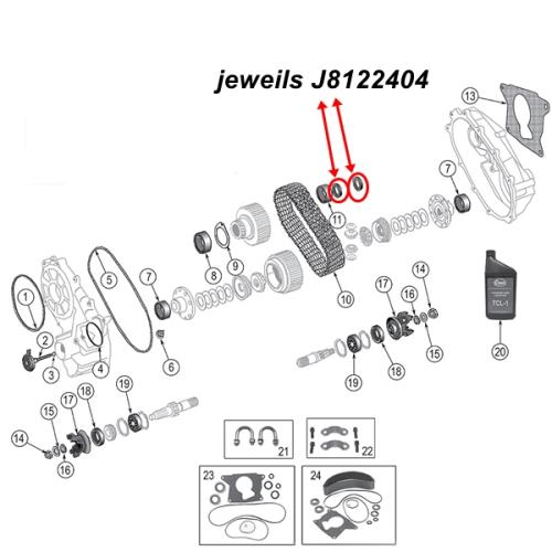 Jeep SJ & J Serie ein Simmerring Eingang Quadratrac Quadra-Trac Verteilergetriebe 73-79