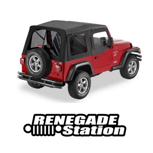 Jeep Wrangler TJ Supertop Softtop Verdeck inkl. Aufsteckfenster Black Diamond Bestop 96-06