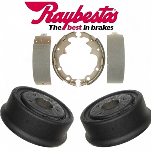 Jeep Wrangler TJ Satz Bremstrommeln mit Bremsbeläge 9" Bremse hinten Raybestos 96-06