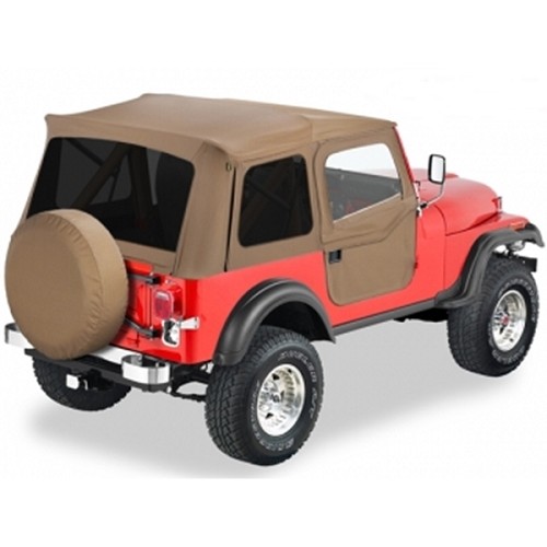 Jeep CJ7 Wrangler YJ Supertop Softtop Verdeck getönte Scheiben inkl. teilbarer Türen Spice Denim 80-95