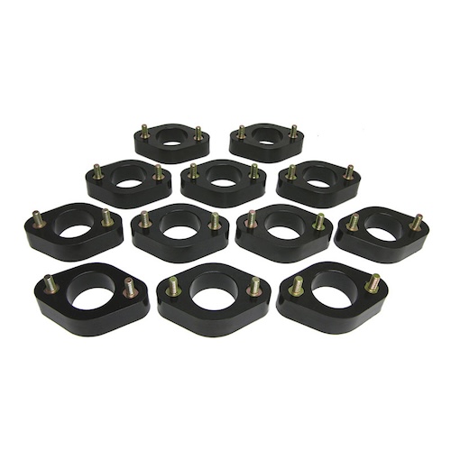 Jeep Wrangler JK Bodyauflage Karosserieauflage Set Auflage Karosserie Höherlegung 1" schwarz Prothane 07-18