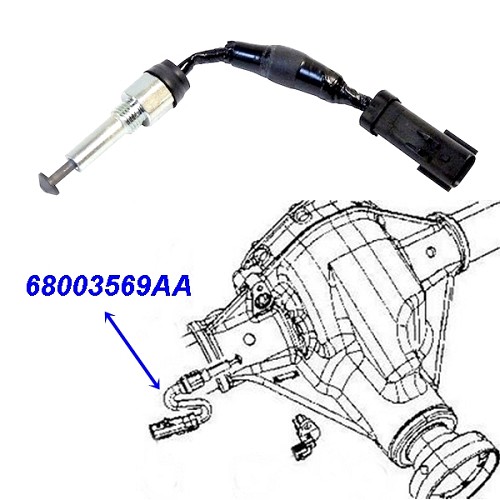 Jeep Wrangler JK Rubicon Locker Sensor Schalter Dana 44 Hint