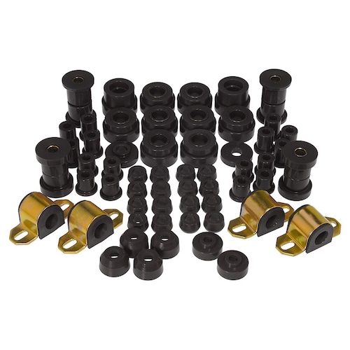 Jeep CJ CJ5 CJ7 Karosseriebuchsen Fahrwerksbuchsen Komplettsatz schwarz Prothane 80-86