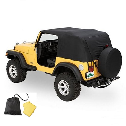 Jeep Wrangler TJ Emergency Top Notfall Softtop Cover Pavement Ends 96-06