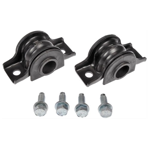 Jeep Commander XH XK Set Schellen mit Stabigummis Ø33mm und Schrauben Stabi vorne Bj. 06-10
