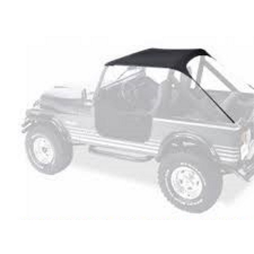 Jeep CJ CJ7 CJ8 Bikini Top Traditional Style Black Crush Bestop 76-86