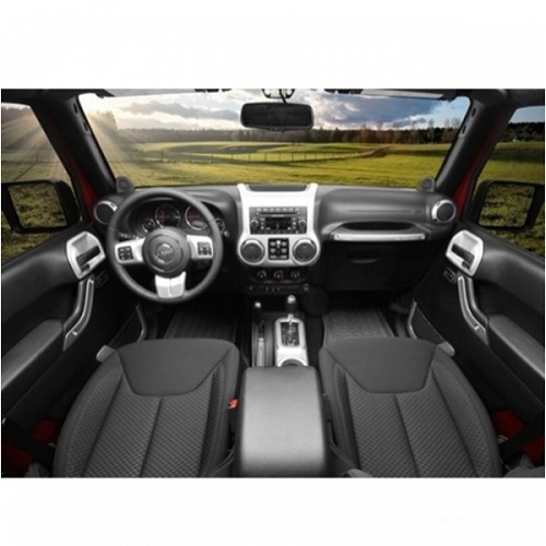 Jeep Wrangler JK 2türer Satz Decor Blenden Innendecorblenden Grau Automatik 11-18