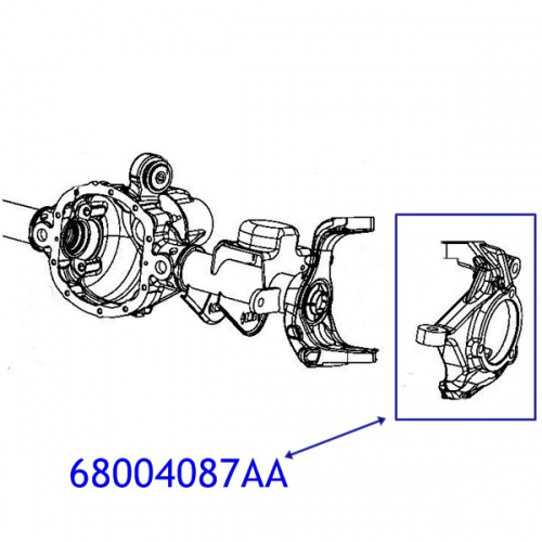 Jeep Wrangler JK Achsschenkel vorne rechts LHD Bj. 07-18