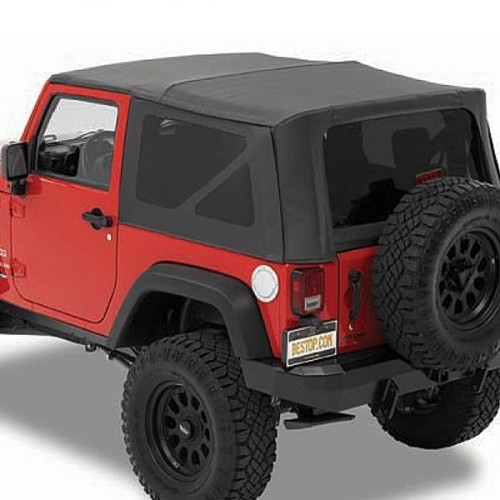 Jeep Wrangler JK 2türer Supertop NX Klappverdeck getönte Scheiben Bestop Black Diamond 07-18