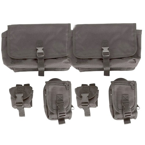 Jeep Wrangler JL & Gladiator JT Rubicon 6-teiliges Set Stautaschen Rückenlehne Sitze Organizer 18-
