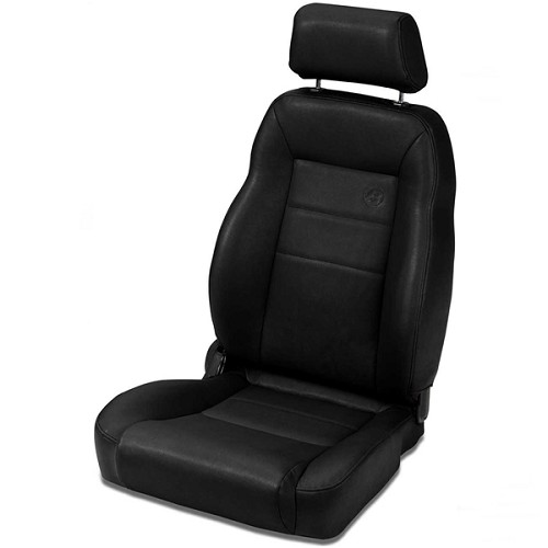 Jeep CJ Wrangler YJ TJ Sitz Fahrersitz Trailmax II Pro Schwarz Crush Bestop 76-06