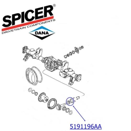 Jeep Commander XH XK Differential Kegelradlager innen Dana 44 Hinterachse Spicer 06-10