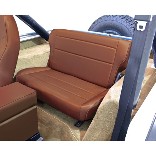 Jeep CJ Wrangler YJ Sitzbank Rücksitzbank Sitz klappbar spice braun Denim 76-95
