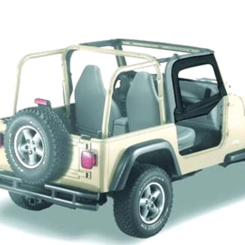 Jeep Wrangler TJ Set Aufsteckfenster für Halbtüren Black Denim Bestop 96-06