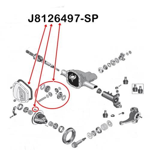 Jeep CJ Differential Set Planetenrad Satz Dana 30 Vorderachse Spicer 76-86