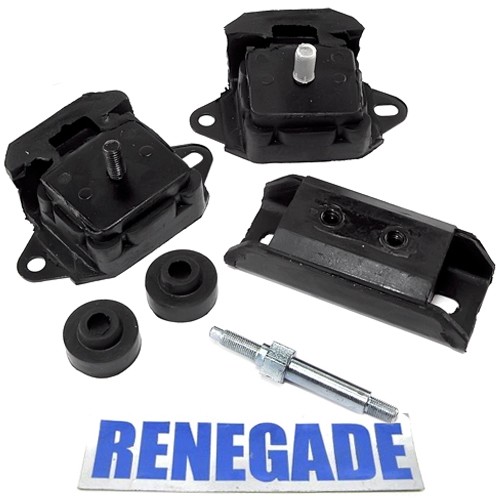 Jeep CJ SJ & J Serie 4,2 ltr. Motorgummi Motorlager und Getriebegummi Komplettsatz 74-90