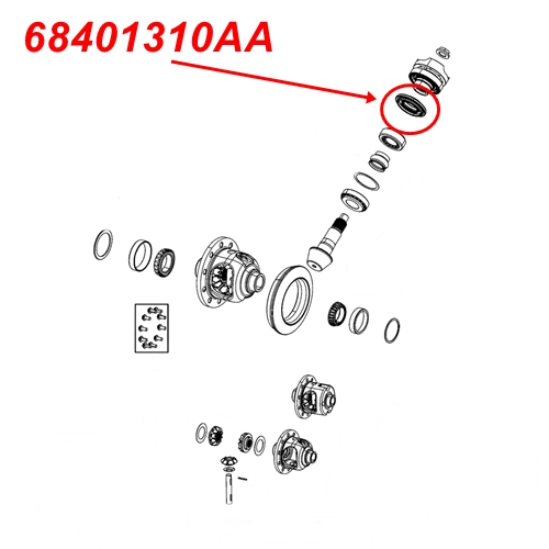 Jeep Gladiator JT Simmering Kardan Eingang Dana 44 AdvanTEK Hinterachse Spicer 19-