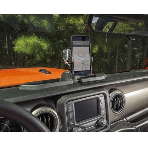 Jeep Wrangler JL & Gladiator JT Konsole Amaturenbrett Ablage mit Handyhalter Dash Cam Rugged Ridge 18-