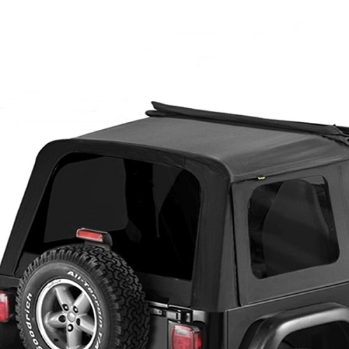 Jeep Wrangler TJ Satz getönte Scheiben für Sunrider Verdeck Black Denim Bestop 96-06