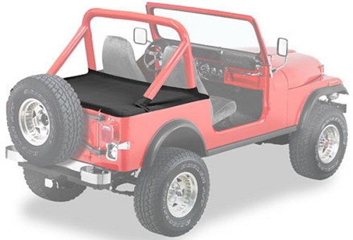 Jeep Wrangler YJ Duster Heckabdeckung Black Denim Softtop Bestop 87-91