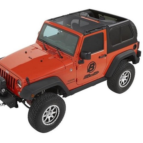 Jeep Wrangler JK Sun Bikini Top Targa Style Mesh Bestop 07-18