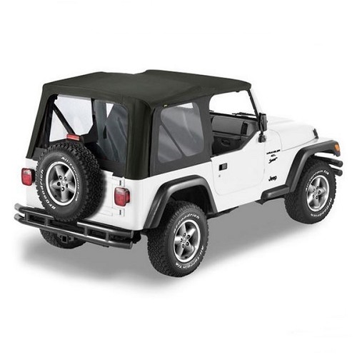 Jeep Wrangler TJ Verdeck Ersatz Verdeckhülle für Orginal Verdeck Schwarz Sailcloth Bestop 03-06