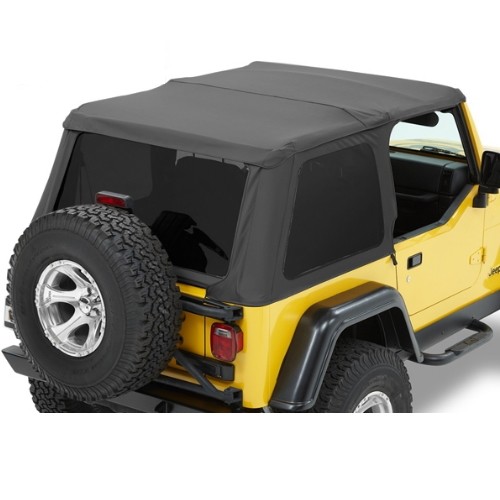 Jeep Wrangler TJ Trektop NX Verdeck Top getönte Scheiben schwarz Denim 96-06
